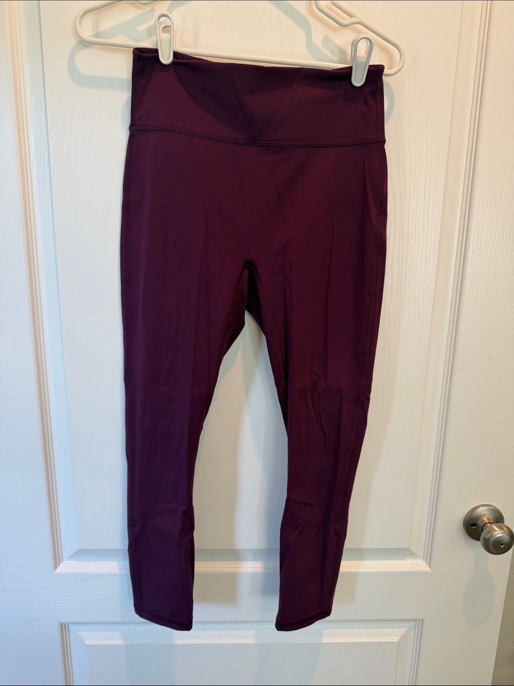 Fabletics High-Rise Leggings in Plum